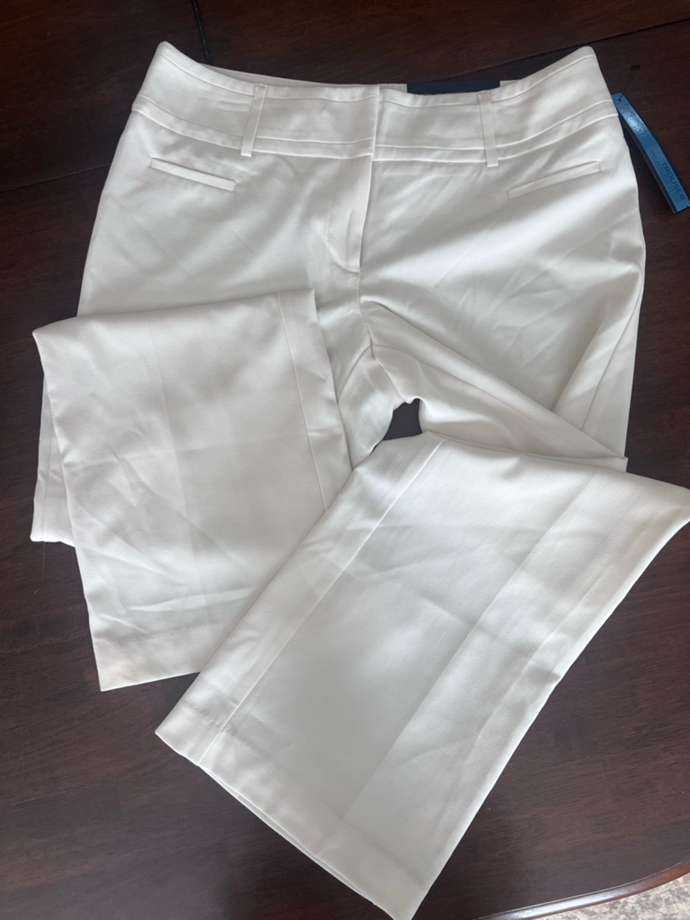 Women's Ivory Tailored Dress Pants